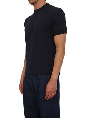Maglia maniche corte Paolo Pecora in cotone blu in UOMO