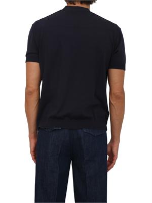 Maglia maniche corte Paolo Pecora in cotone blu in UOMO