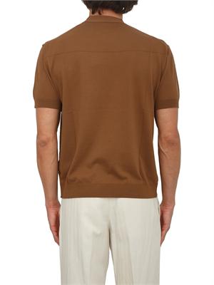 Maglia maniche corte Paolo Pecora in cotone marrone in UOMO