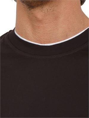 T-shirt Paolo Pecora in cotone marrone in UOMO