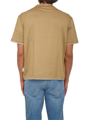 T-shirt Paolo Pecora in cotone beige in UOMO