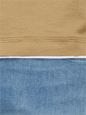 T-shirt Paolo Pecora in cotone beige in UOMO