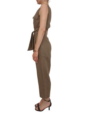 Tuta EMMCOSTONE Emme Marella in lino taupe in DONNA