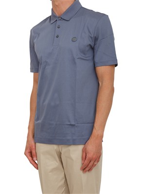 Polo BOSS uomo in cotone mercerizzato carta da zucchero in UOMO