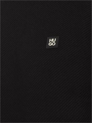 BOSS Maglia nera HUGO uomo in misto viscosa e lana in UOMO