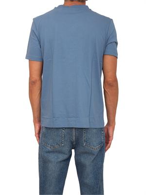 BOSS T-shirt HUGO uomo in cotone azzurro in UOMO