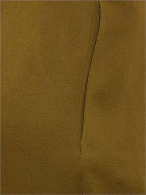 Pantaloni MSECONO Max Mara Studio in misto viscosa verde in DONNA