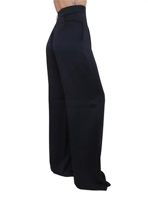 Pantaloni MSECONO Max Mara Studio in misto viscosa blu in DONNA