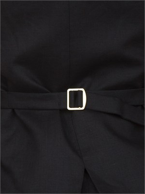 Gilet MSTCARNET Max Mara Studio in puro lino nero in DONNA