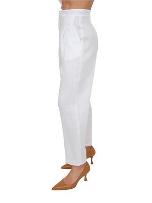 Pantalone bianco MSTTARTUFO Max Mara Studio in tela ramiÉ in DONNA