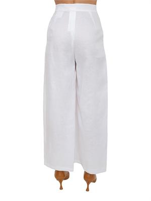 Pantalone bianco MSTTARTUFO Max Mara Studio in tela ramiÉ in DONNA