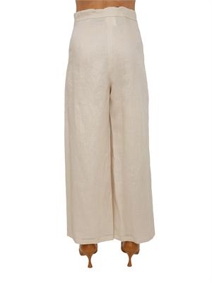 Pantalone beige MSTTARTUFO Max Mara Studio in tela ramiÉ in DONNA