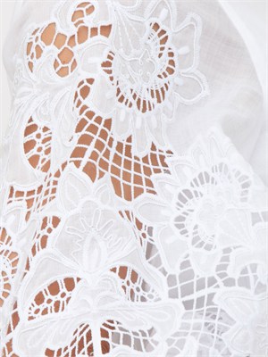 Blusa MSTORDINE Max Mara Studio in garza ramiÉ bianca in DONNA