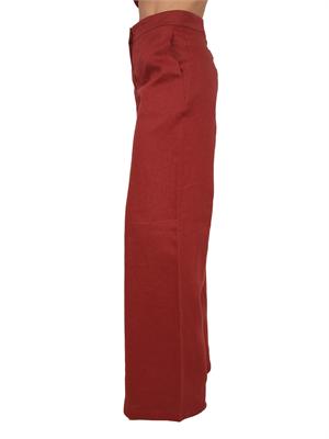 Pantalone MSTTAPIOCA Max Mara Studio in lino rosso in DONNA