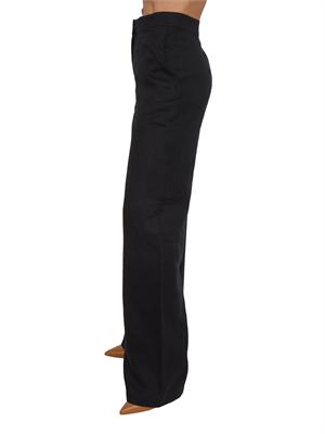Pantalone MSTTAPIOCA Max Mara Studio in lino nero in DONNA
