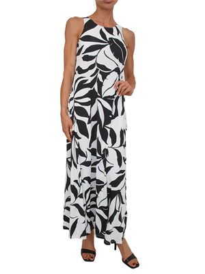 Abito fantasia nera BCHPASTE Max Mara Beachwear in viscosa in DONNA