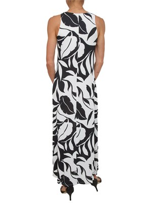 Abito fantasia nera BCHPASTE Max Mara Beachwear in viscosa in DONNA