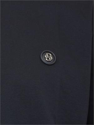 T-shirt BOSS uomo in cotone mercerizzato blu in UOMO