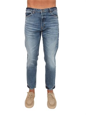 BOSS Jeans HUGO Uomo in denim medio effetto used in UOMO