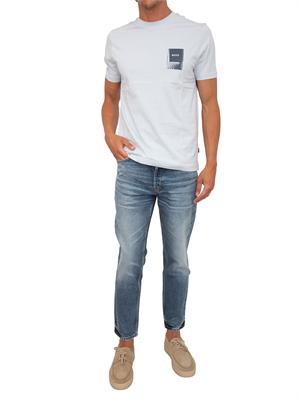BOSS Jeans HUGO Uomo in denim medio effetto used in UOMO