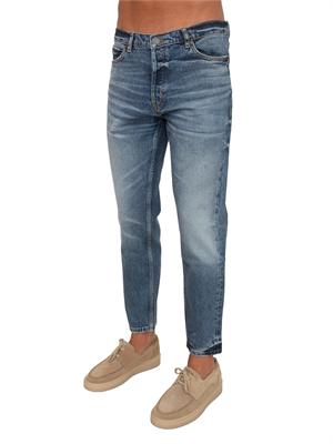 BOSS Jeans HUGO Uomo in denim medio effetto used in UOMO