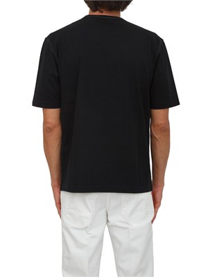 T-shirt C.P. Company in cotone nero con logo in UOMO