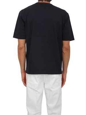 T-shirt C.P. Company in cotone blu con logo in UOMO