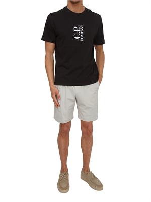 C.P. COMPANY T-shirt CP Company in cotone nero con logo in UOMO
