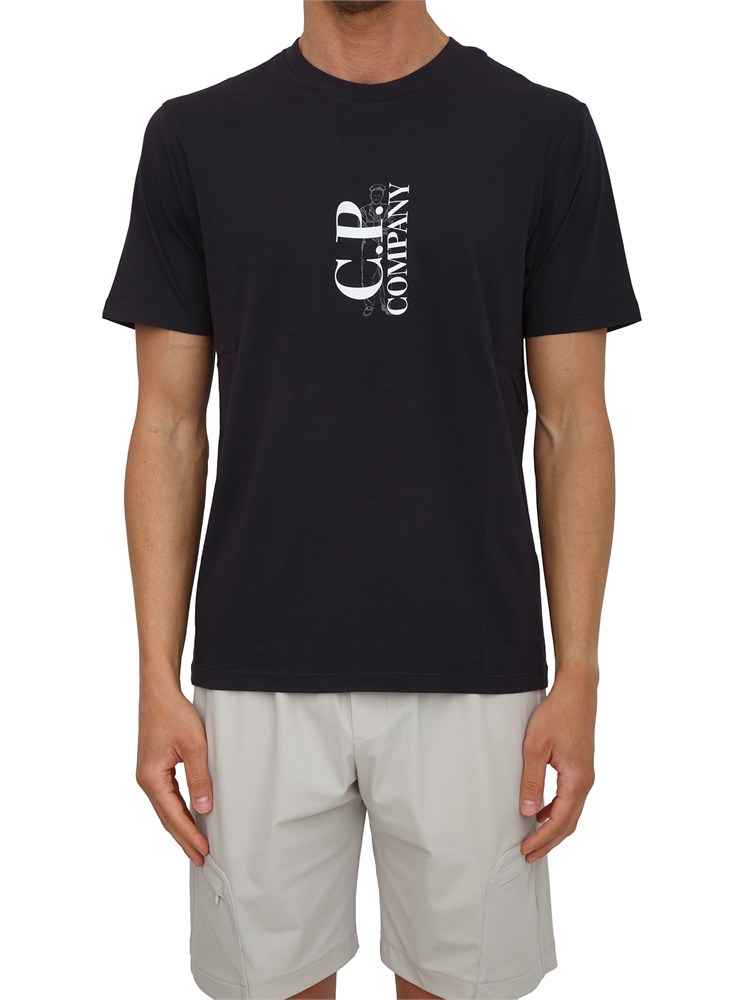 C.P. COMPANY T-shirt CP Company in cotone blu con logo