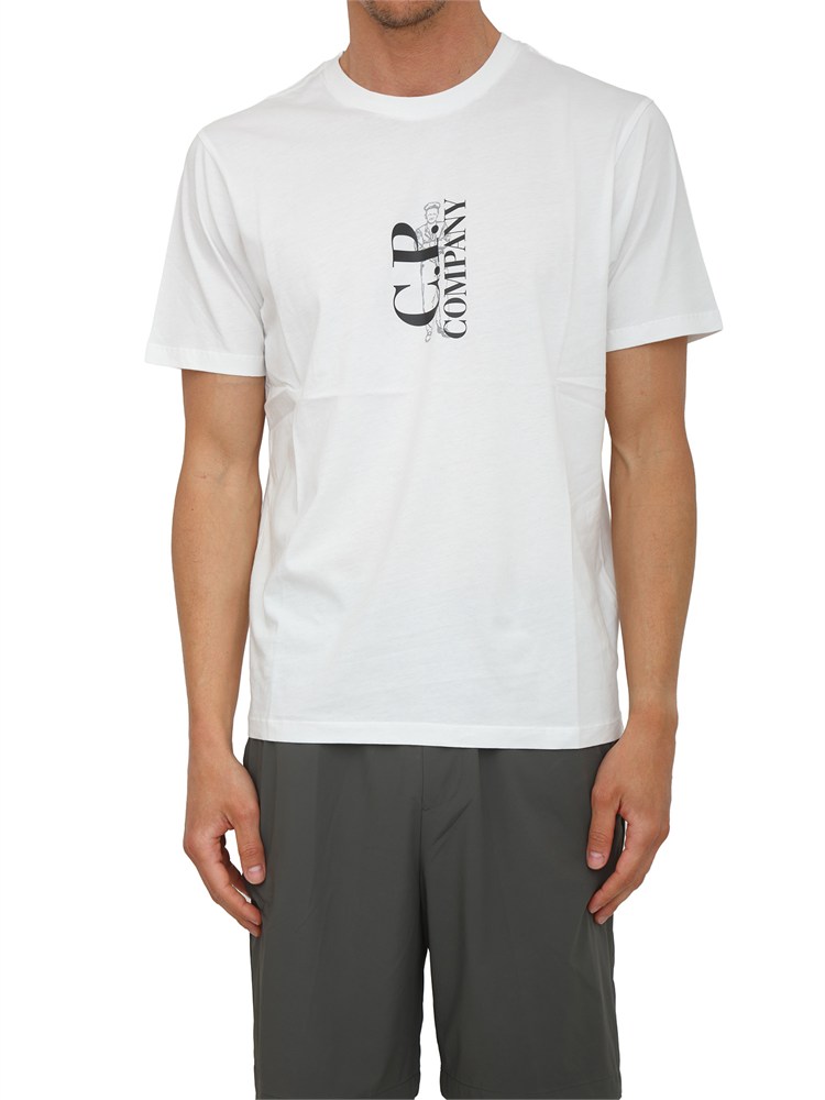 C.P. COMPANY T-shirt CP Company in cotone bianco con logo