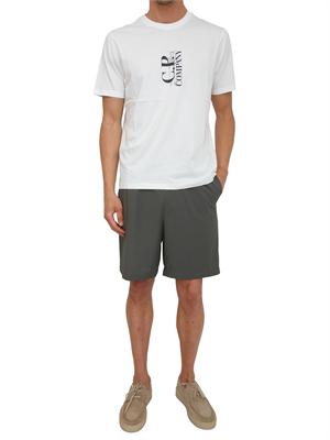 C.P. COMPANY T-shirt CP Company in cotone bianco con logo in UOMO