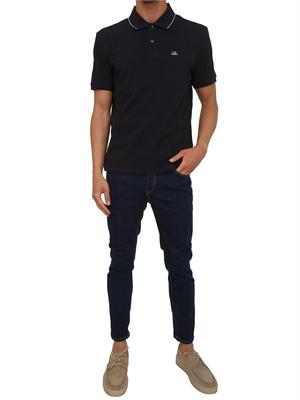 Polo C.P. Company in cotone blu in UOMO