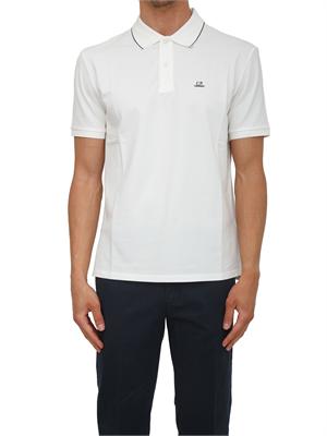 Polo C.P. Company in cotone bianco in UOMO