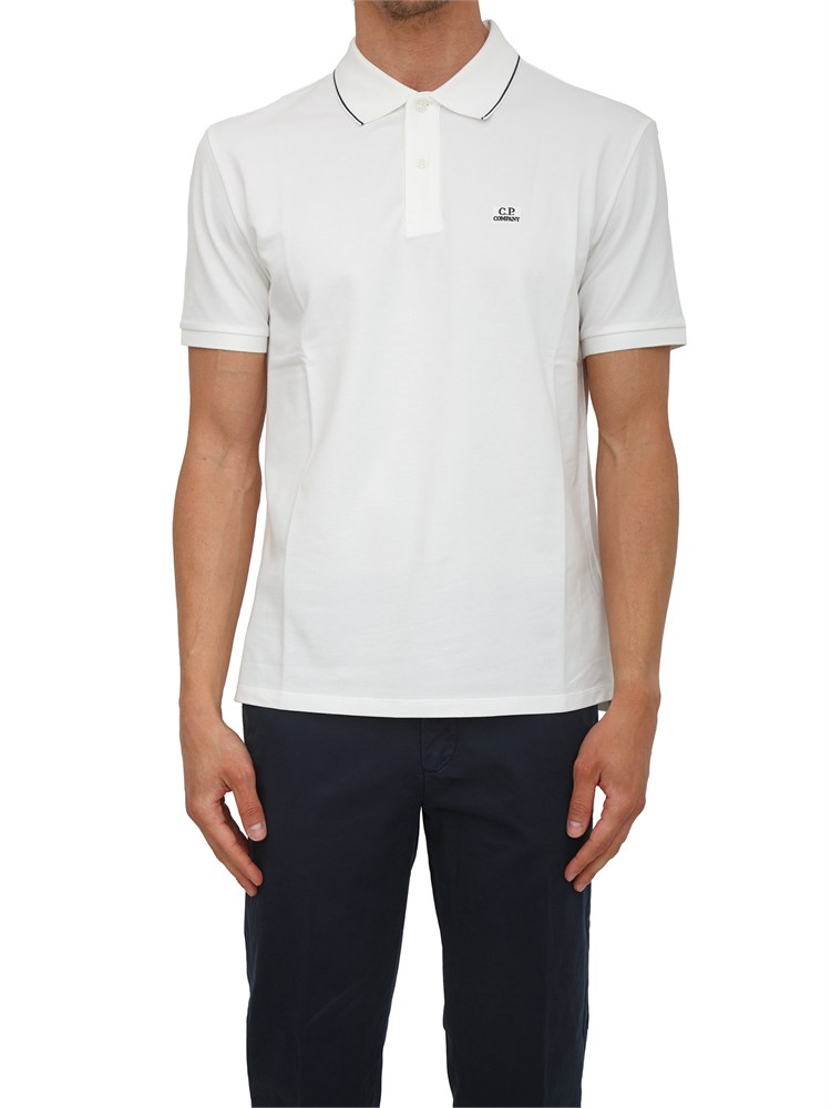Polo C.P. Company in cotone bianco