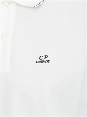 Polo C.P. Company in cotone bianco in UOMO