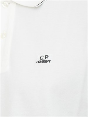 Polo C.P. Company in cotone bianco in UOMO
