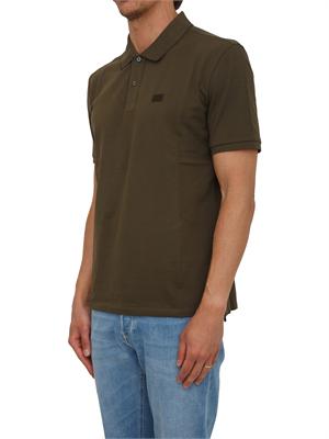 Polo C.P. Company in cotone verde kaki in UOMO