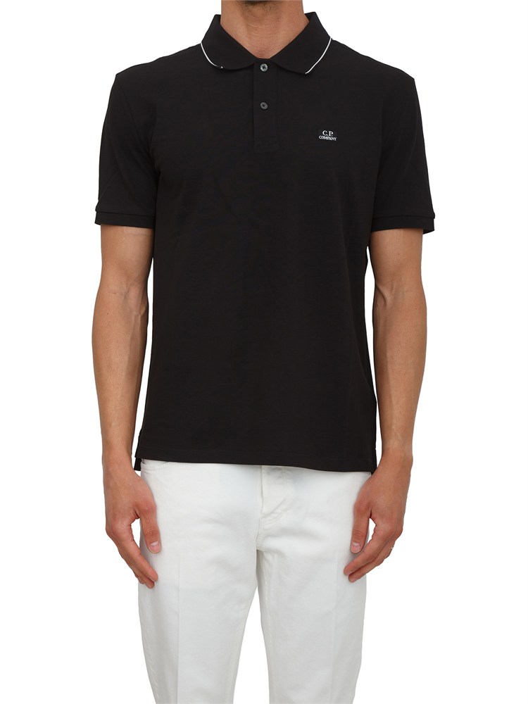 Polo C.P. Company in cotone nero