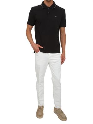 Polo C.P. Company in cotone nero in UOMO