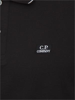 Polo C.P. Company in cotone nero in UOMO