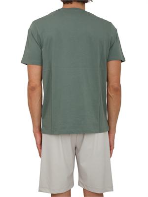T-shirt C.P. Company in cotone verde con logo in UOMO