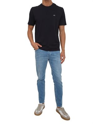 T-shirt C.P. Company in cotone blu con logo in UOMO