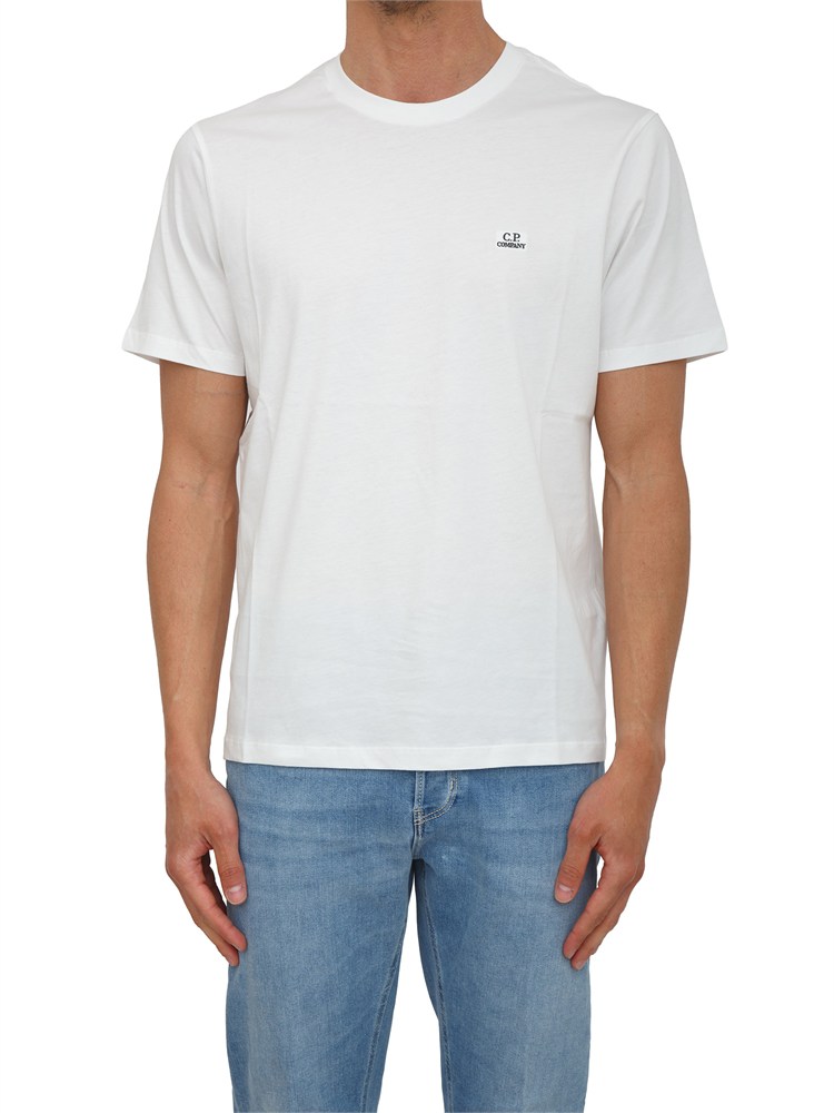 T-shirt C.P. Company in cotone bianco con logo