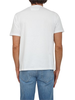 T-shirt C.P. Company in cotone bianco con logo in UOMO