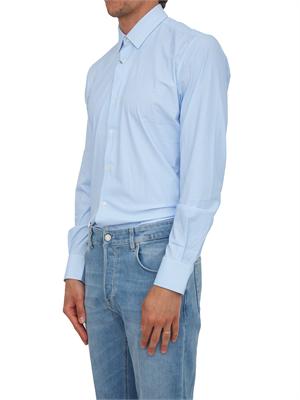 Camicia Liu Jo uomo in cotone azzurro microfantasia in UOMO