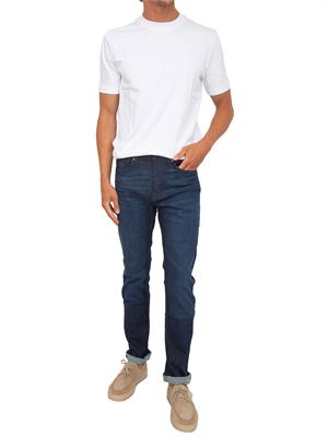 T-shirt BOSS uomo in cotone interlock bianco in UOMO
