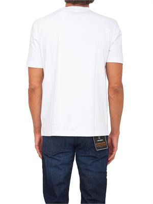 T-shirt BOSS uomo in cotone interlock bianco in UOMO