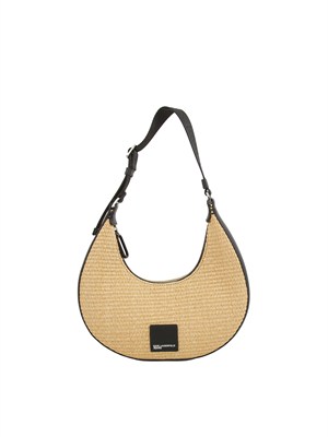K.LAGERFELD Borsa hobo Karl Lagerfeld Jeans intrecciata beige in DONNA