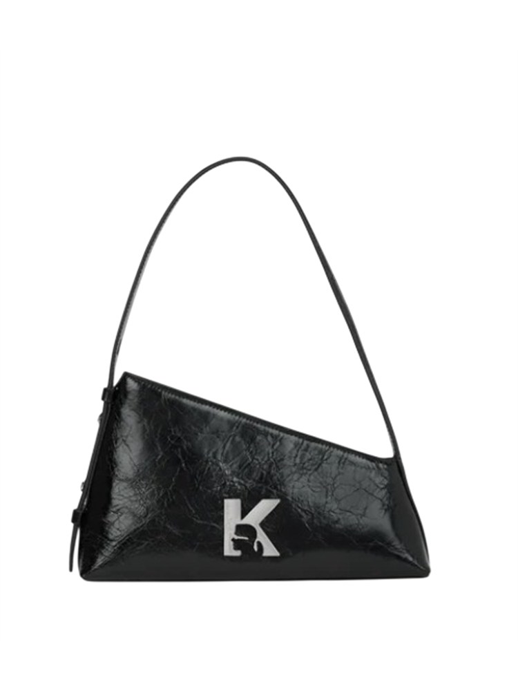 K.LAGERFELD Borsa geometrica Karl Lagerfeld Jeans in pelle nera
