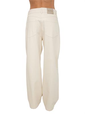 'S MAX MARA Pantaloni SMMZARINA Max Mara 'S in cotone elasticizzato crema in DONNA